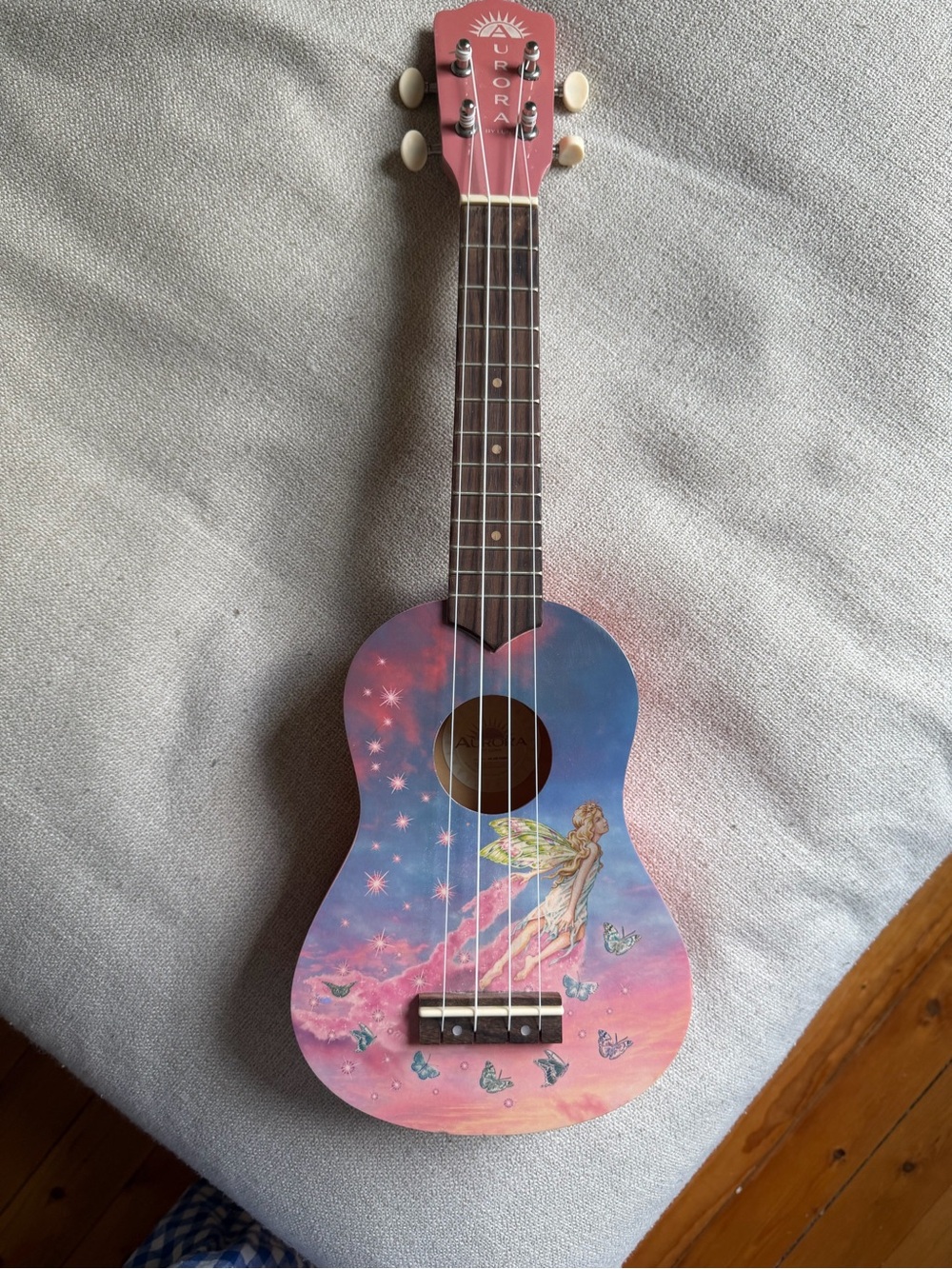 Fairy Pink Ukulele Aurora by Luna